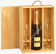 Estuche 1 Botella + 2 Copas (Champagne) 