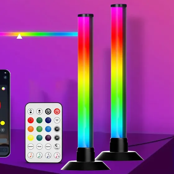 2 Barras Led Rgb Con Control Y App Música Sync Rgb