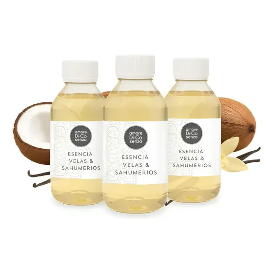 6 Esencias Puras 50ml p/Vela Soja, Sahumerios, Difusores Amore di Cosenza