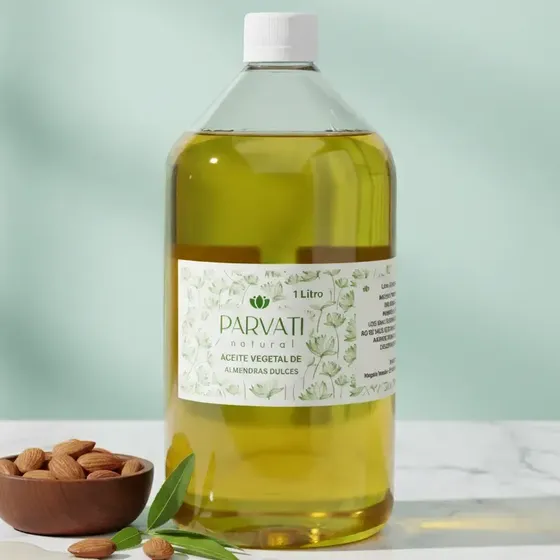 Aceite De Almendras Dulces 1 Litro Parvati Natural