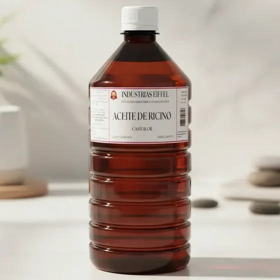 Aceite de Ricino Virgen Puro 1 Litro uso Cosmético Eiffel