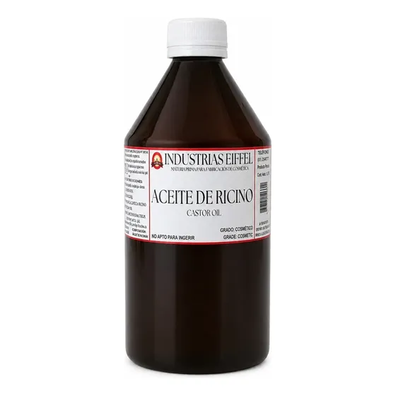 Aceite De Ricino Virgen Puro 500ml Prensado En Frío Eiffel