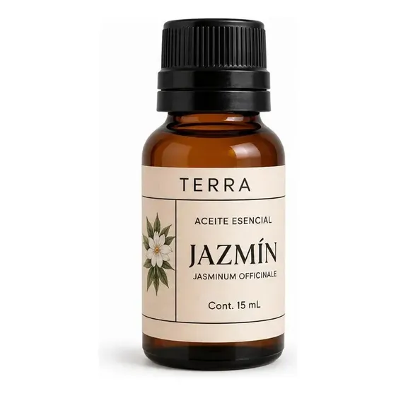 Aceite Esencial Puro De Jazmín 15ml Terra