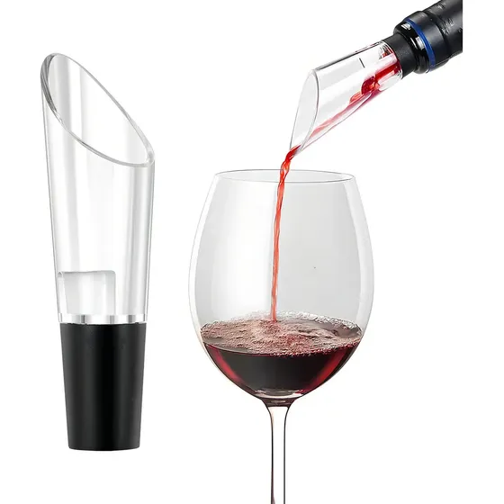 Aireador de Botella Daza DZWRWA001 Acrílico Transparente Antigoteo Ajustable