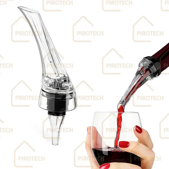 Aireador de Vino Pirotech Profesional para Botellas - Mejora Sabor y Aroma
