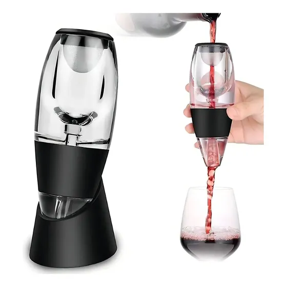 Aireador Electroland Decantador Oxigenador Vino con Base y Filtro