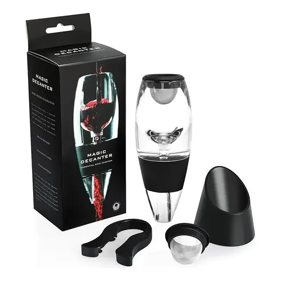 Aireador Oxigenador Con Base Decantador De Vino Magico