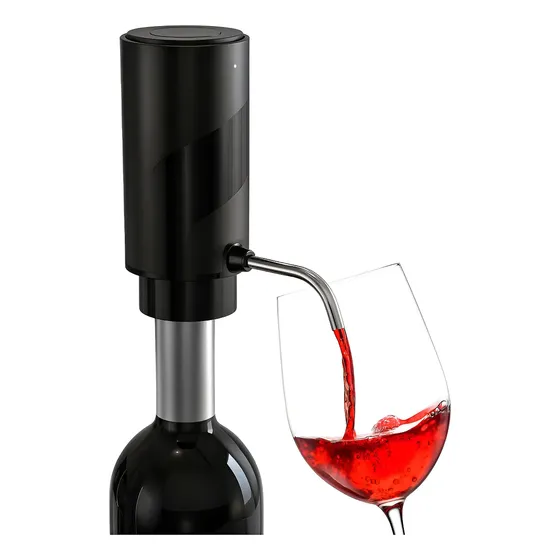 Aireador y Dispensador de Vino Recargable USB con Sistema Antigoteo Suono