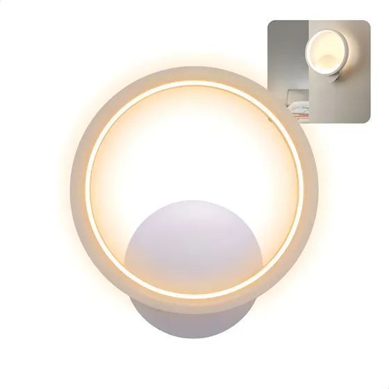 Aplique Led Pared Interior Wieder 12W Blanco Luz Cálida 3000K