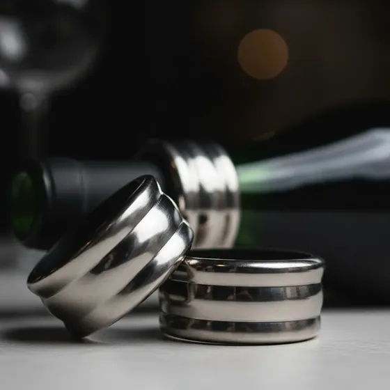 Aro Metal Para Vinos Antigoteo Pack X 6 Unidades
