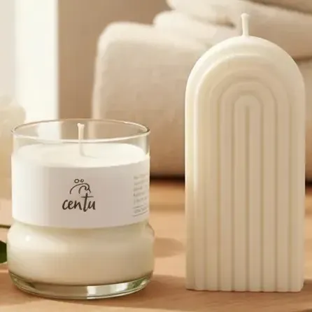 Aroma Box Velas Soja Artesanales Blanco Centu Oliva Y Peonías