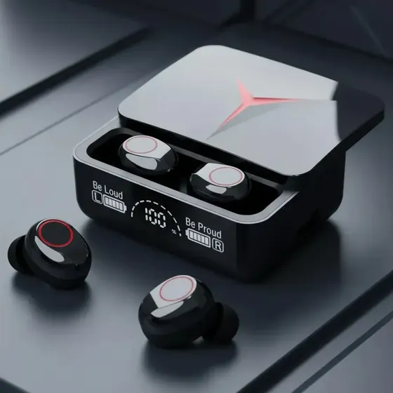 Auricular M90 Pro Bluetooth 5.3 In-ear Gamer Color Negro