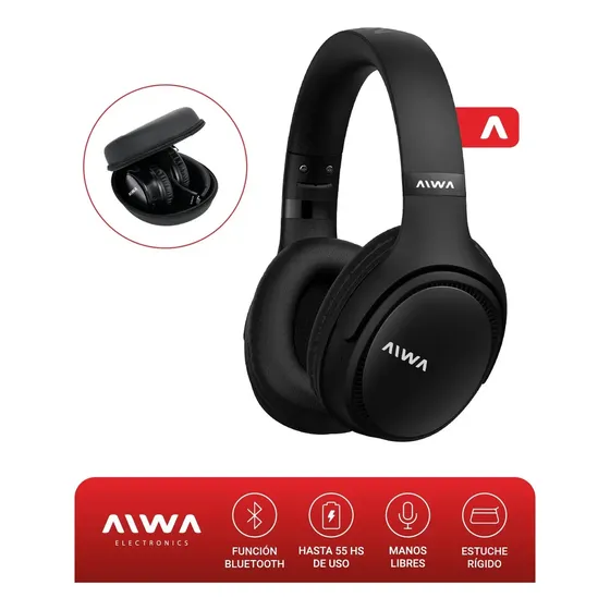 Auriculares Aiwa Bluetooth Inalámbricos Vincha On Ear