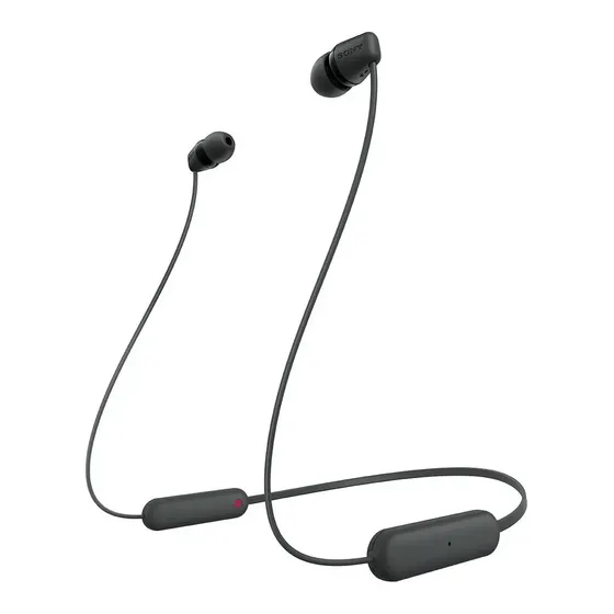 Auriculares Bluetooth Inalambricos In Ear Sony Wi-c100 Color Negro