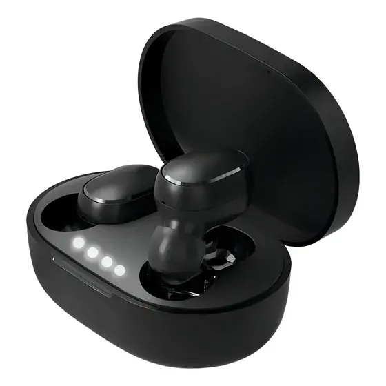 Auriculares in-ear gamer GQ A6S inalámbricos Bluetooth LED negro
