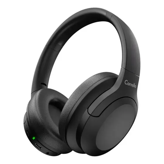 Auriculares Inalámbricos Carrello H5 Pro Anc Bluetooth 5.3 + Edr Sonido Hi-fi Plegables Cancelación De Ruido Micrófono - Color Negro