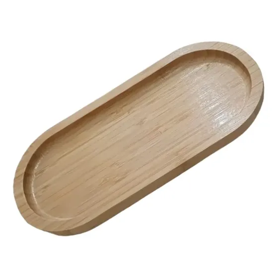 Bandeja Tabla Rectangular Oval Madera Multiuso Picada Zztt