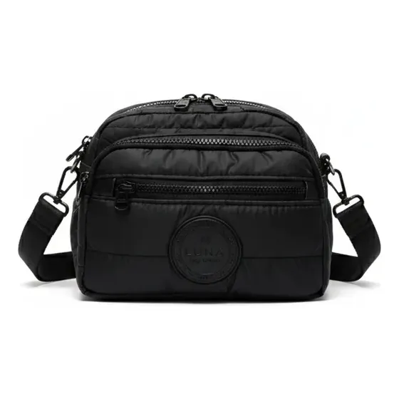 Bandolera Puffer Mujer Cartera Bolso Cierres Divisiones
