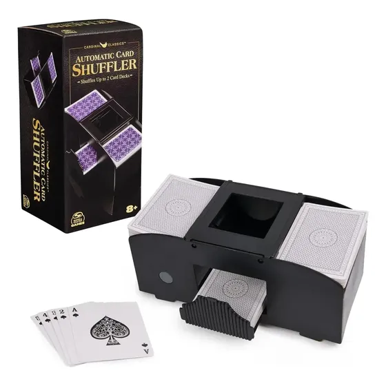 Barajador De Cartas Automatico Mezclador Poker Spin Master Negro