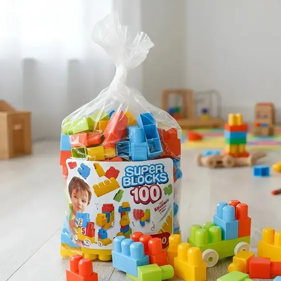 Bloques Grandes Duravit Para Niños X 100 Piezas Para Armar P
