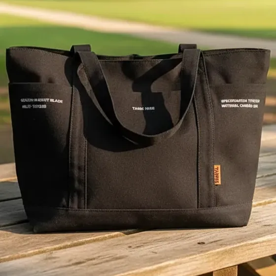 Bolso Tote Grande Xl Canvas Con Cierre Super Resistente