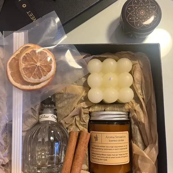 Box Velas Aromática De Soja Con Caja De Regalo