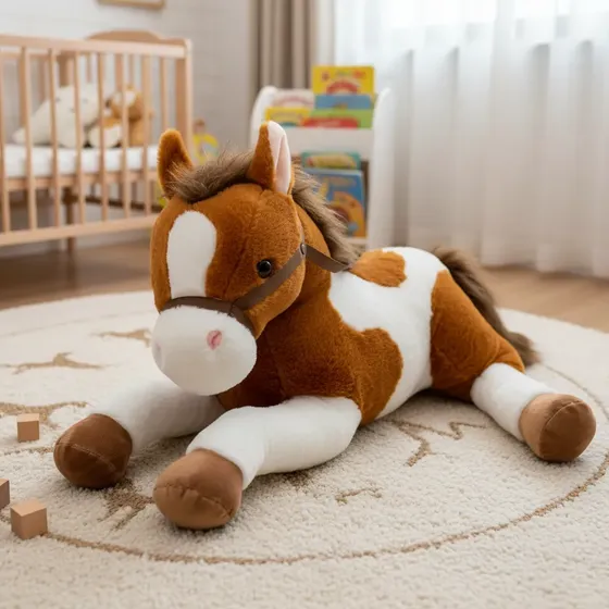 Caballo De Peluche Gigante Sonido Extrasuave
