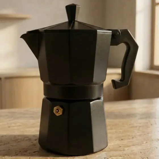 Cafetera Italiana Black 6 Tazas Catalana
