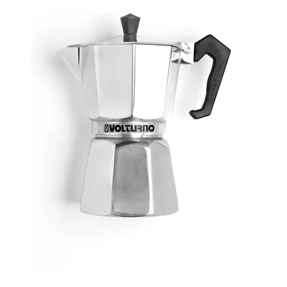 Cafetera Italiana Volturno Clásica 6 Pocillos Aluminio Moka