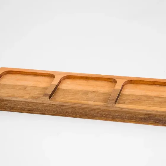 Carcaraña Tabla De Madera Picada Copetin 31x11x2 Cm - Raiz Color Marrón
