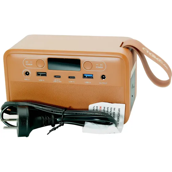Cargador Batería Portátil 100w Usb-c/a Y Salida 220v Tbcin Cuero