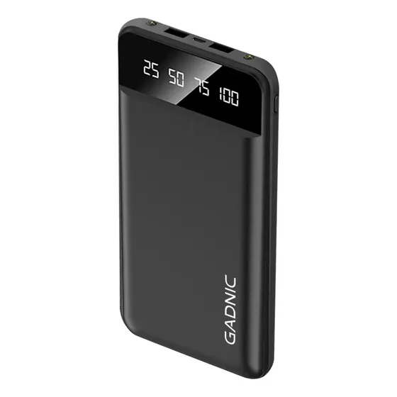 Cargador Portátil Gadnic Power Bank 10000mAh USB-C Rápido Negro