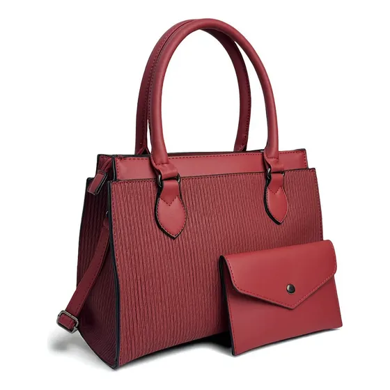Cartera Y Monedero Pack X2 New Bip Cuero Pu Correa Regulable