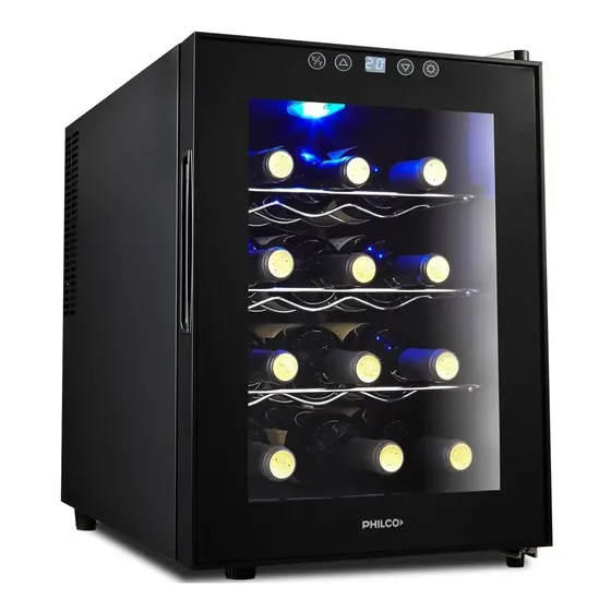 Cava Termoeléctrica Philco Phcav012n 12 Botellas Negra