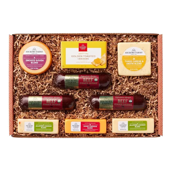 Cesta Gourmet De Carne Y Queso Hickory Farms Signature 63 Oz