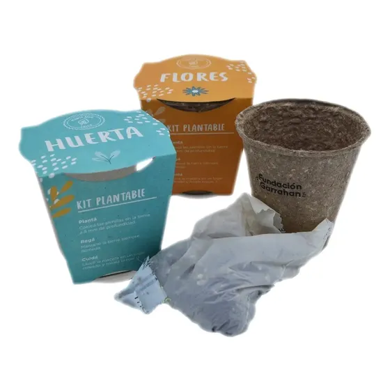 Combo Eco Kit De Siembra Flores Y Huerta Fundación Garrahan
