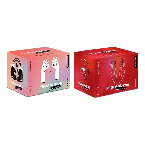 Combo Juego de Cartas Desconectados y Destapados En Palabras Niños y Adultos Edición Clásica en Español