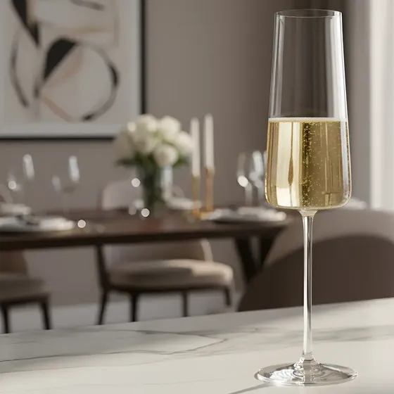 Copas Champagne Cristal Bohemia Champaña Ray 180ml Set X 6