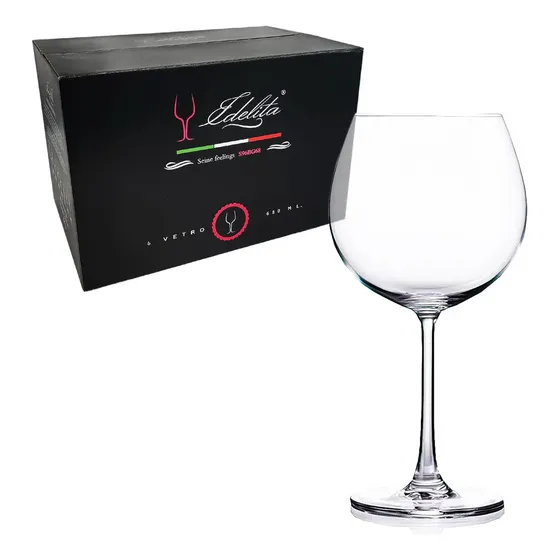 Copas Cristal Transparente Edelita 680ml Pack 6 Gin Vino