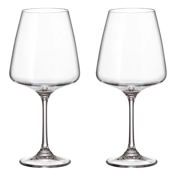 Copas Vino Cristal Bohemia Corvus 570ml Set X 2