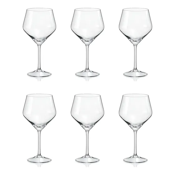 Copas Vino Cristal Bohemia Jane 590ml Set X 6