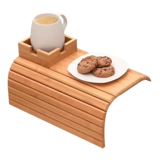 + Copo De Sofá De Bambu, Sofá Multifuncional, Braço, -