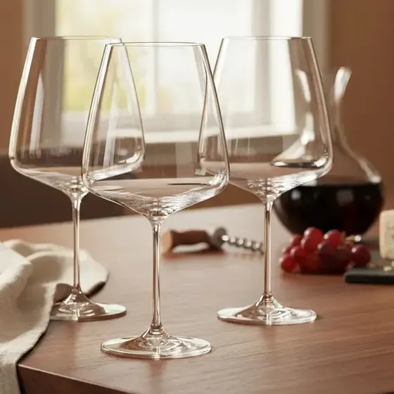 Copon Vino De Cristal Premium Bohemia Sora 780ml Set X6 Color Transparente