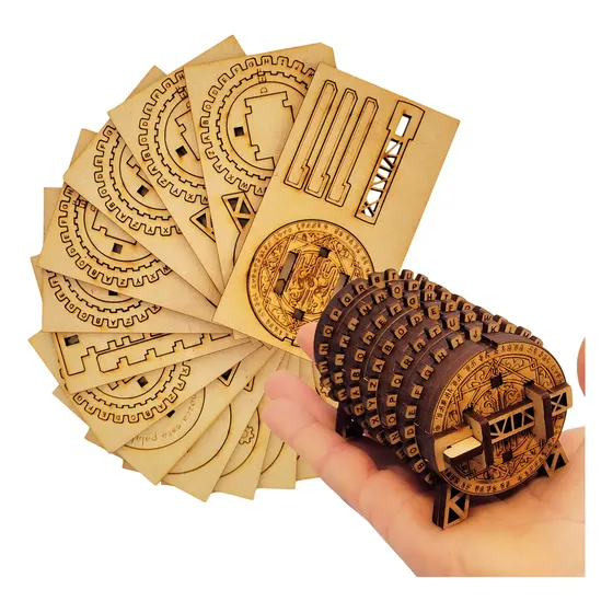 Criptex 3D Puzzle Eön Juegos 60 Piezas MDF Palabra Secreta Configurable