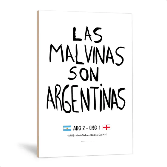 Cuadro Bandera Malvinas Argentinas Inglaterra Mundial 33x48