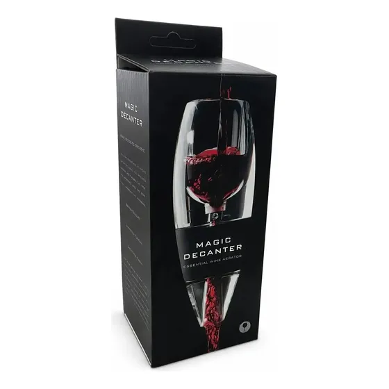 Decantador Aireador De Vino Premium Con Base Y Filtro