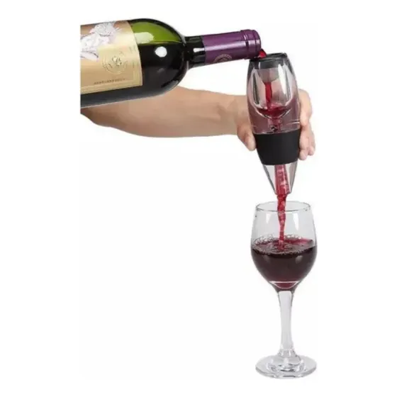 Decantador Aireador Oxigenador De Vinos Con Base Sommelier