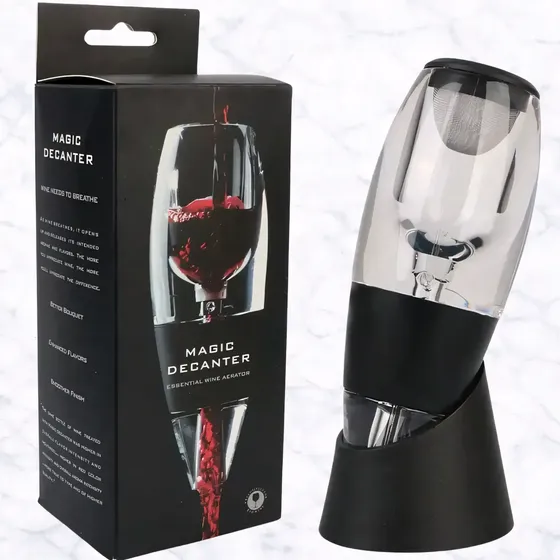 Decantador De Vino Oxigenador Aireador Con Base Decanter