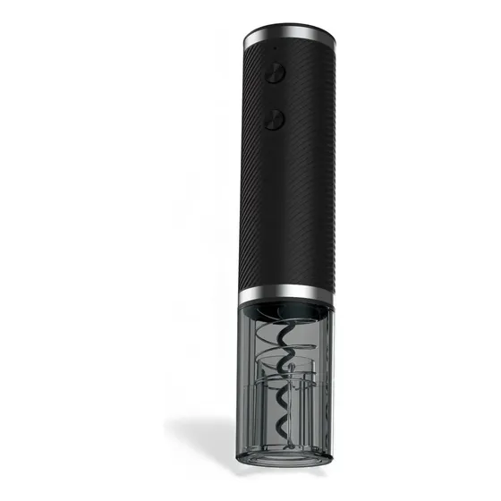 Destapador Eléctrico Vino Recargable Cortacápsula Usb Klasse Negro