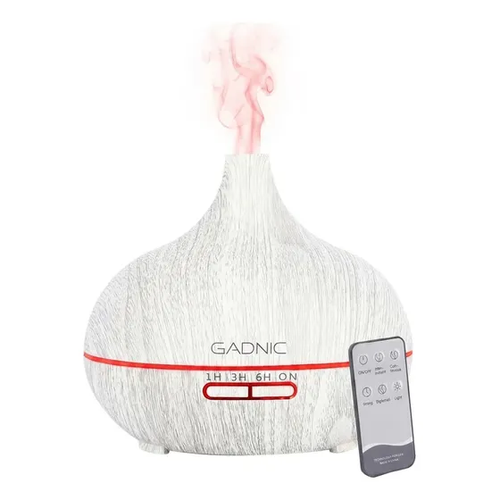 Difusor Aromático Gadnic Humidificador Ultrasónico Con Luz LED 7 Colores 500ml